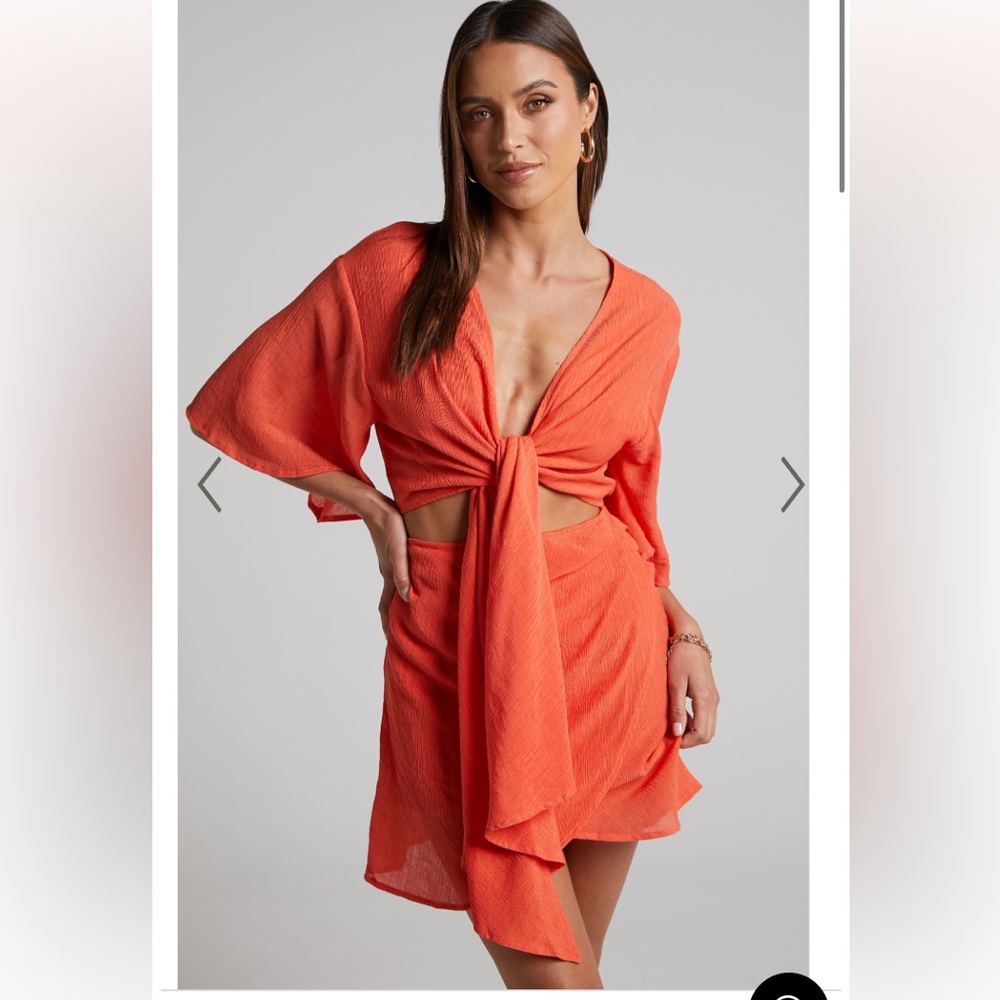 Showpo Orange Mini Dress